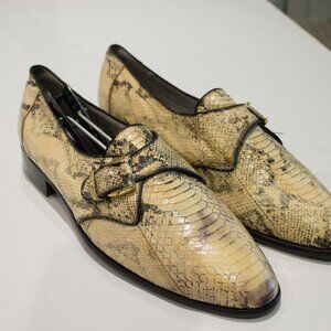 Snake Skin Leather Dress Shoes - image 1